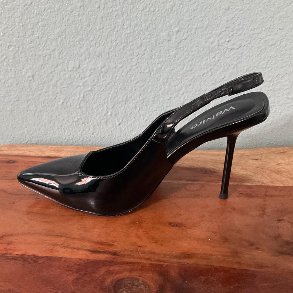 Black Slingback Heels